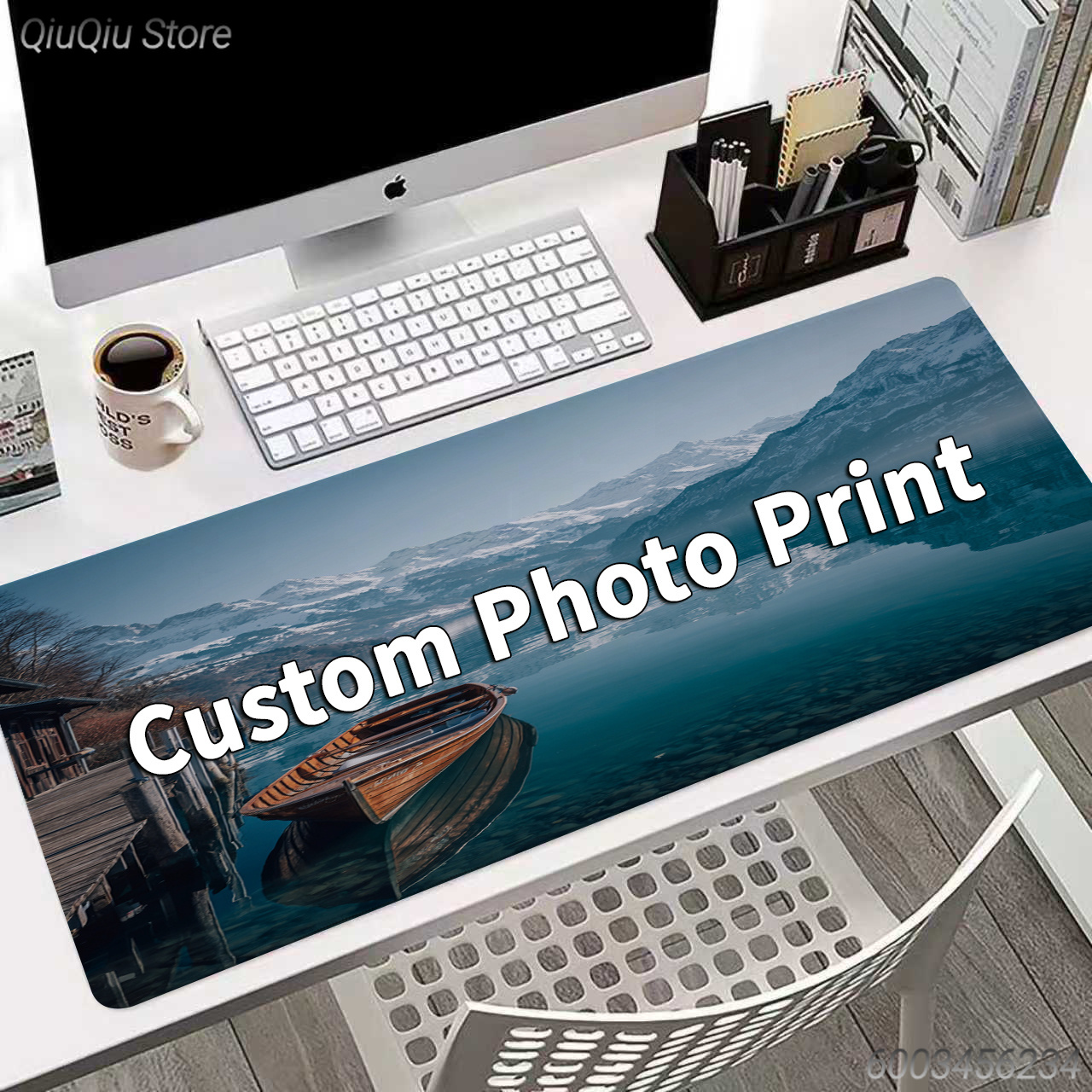 Gaming Accessories Photo - 自分の写真でカスタマイズできるマウスパッド、パーソナライズされた写真デスクマット、大型ゲーミングマウスパッド、オフィスデスクトップアクセサリー
