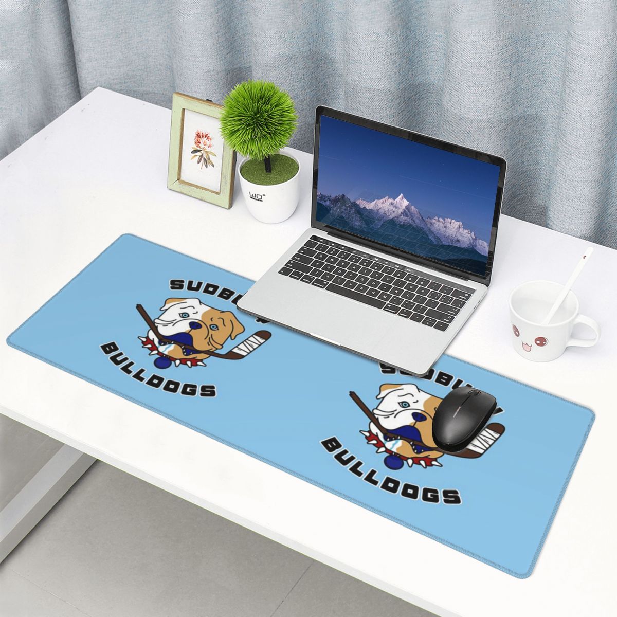 Gaming Accessories Logo - 大型マウスパッド スダーベリー・ブルドッグス - ショアシー・ロゴ ゲーマー用PCラップトップマット キーボードカーペット