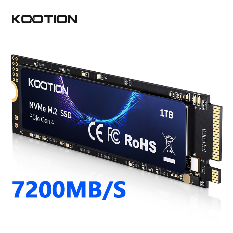 M2 Heatsink Cooler - KOOTION 1TB NVMe M2 SSD ヒートシンク付き