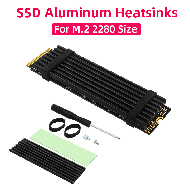 M2 Heatsink Cooler - M.2 SSD ヒートシンクアルミラジエーターソリッドステートドライブクーラーシリコンサーマルパッド NVME NGFF M2
