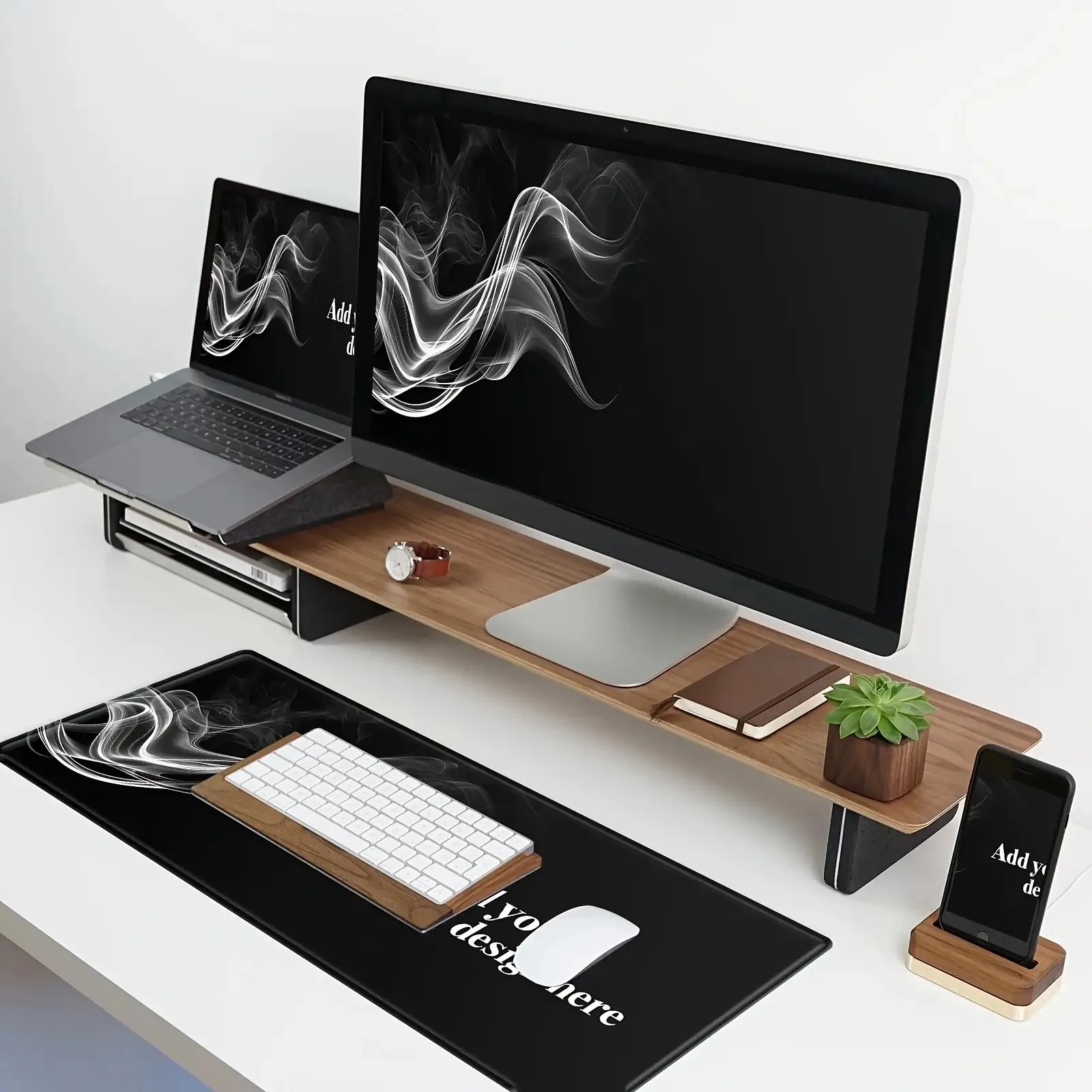 カスタム写真テキストロゴ入りスモーカーリング大型デスクマット - Gaming Accessories Photo のレビューと価格