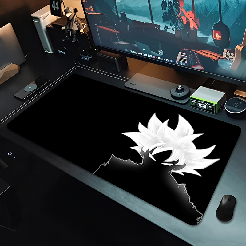 DBZ ブラックアニメマウスパッドドラゴンボール大型 PC  - Gaming Accessories Keyboards のレビューと価格