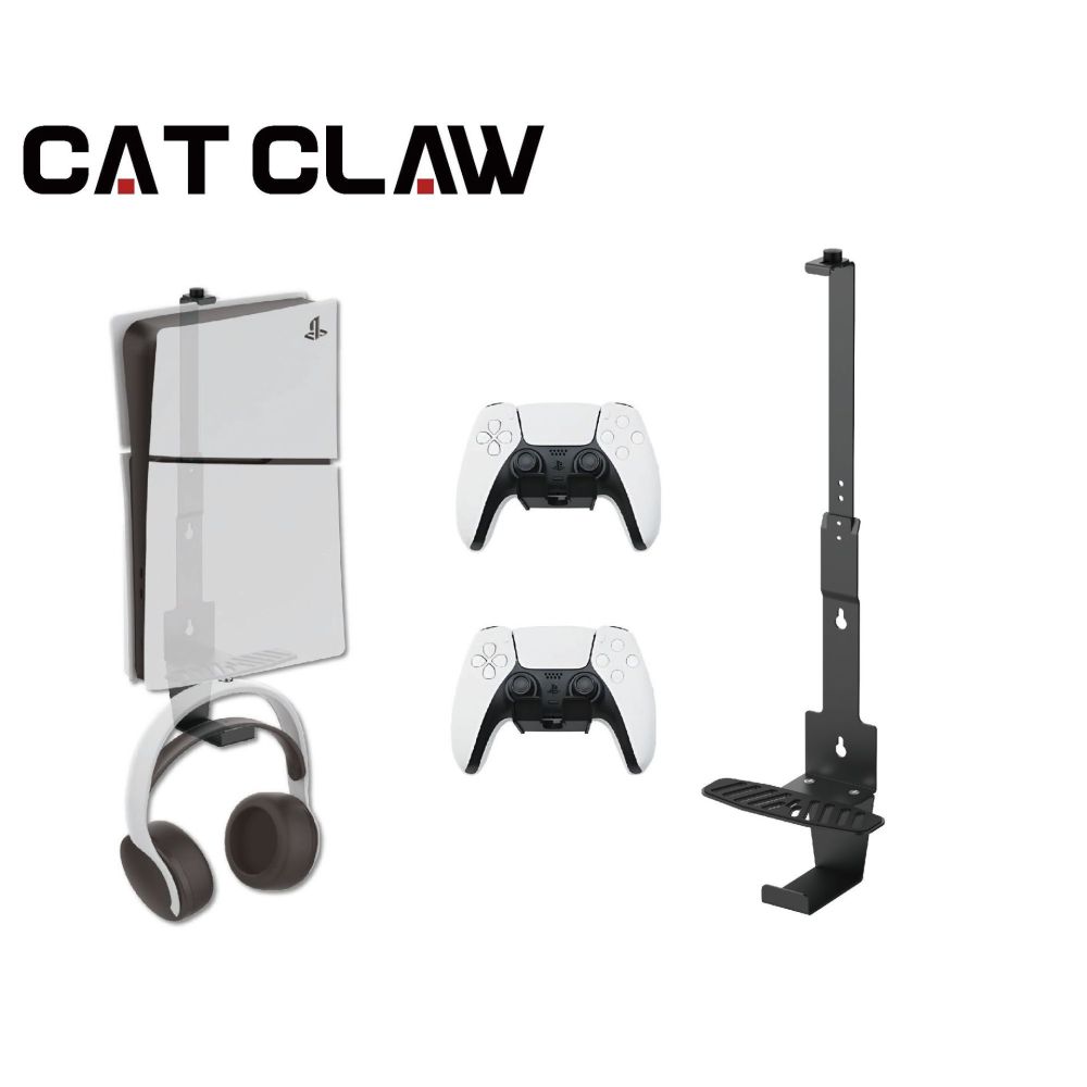 PS5スリムプロコンソール用壁掛けスタンド 高耐久スチール製 - Gaming Accessories Wall Mount のレビューと価格