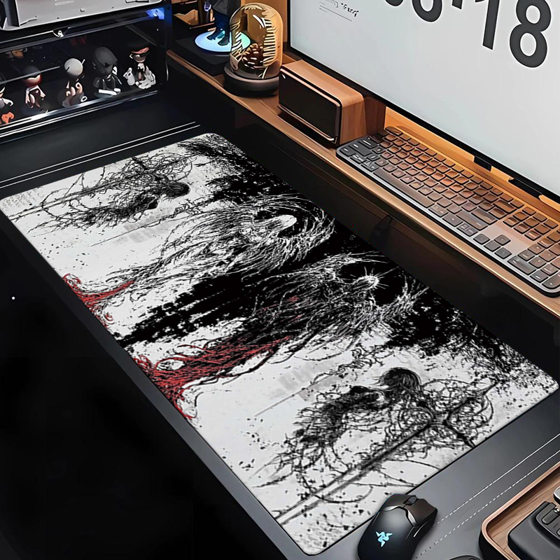 ダークエンジェルアートデザイン大型サイズ滑り止めゴム製マウス - Gaming Accessories Keyboards のレビューと価格