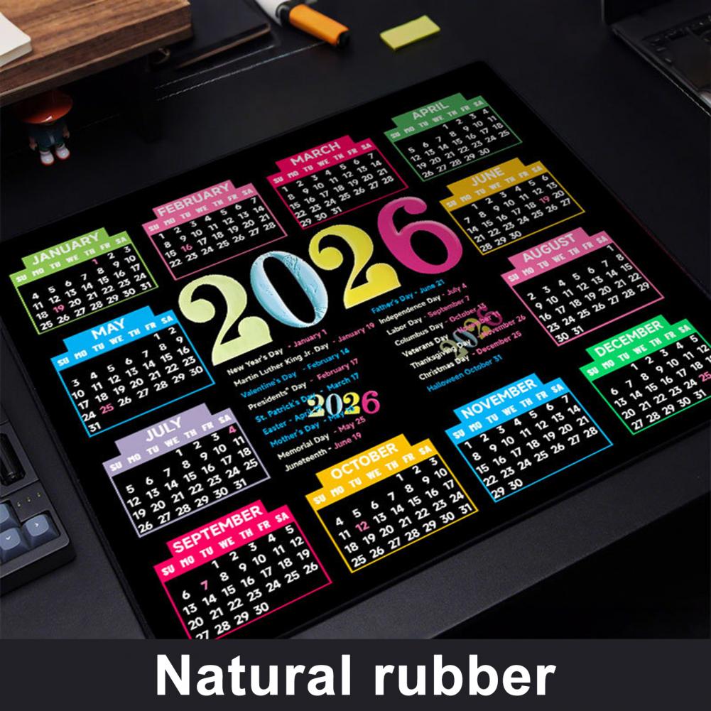 2026 カレンダー マウスパッド 防水 ホーム オフィス  - Gaming Accessories For Gaming Desk のレビューと価格