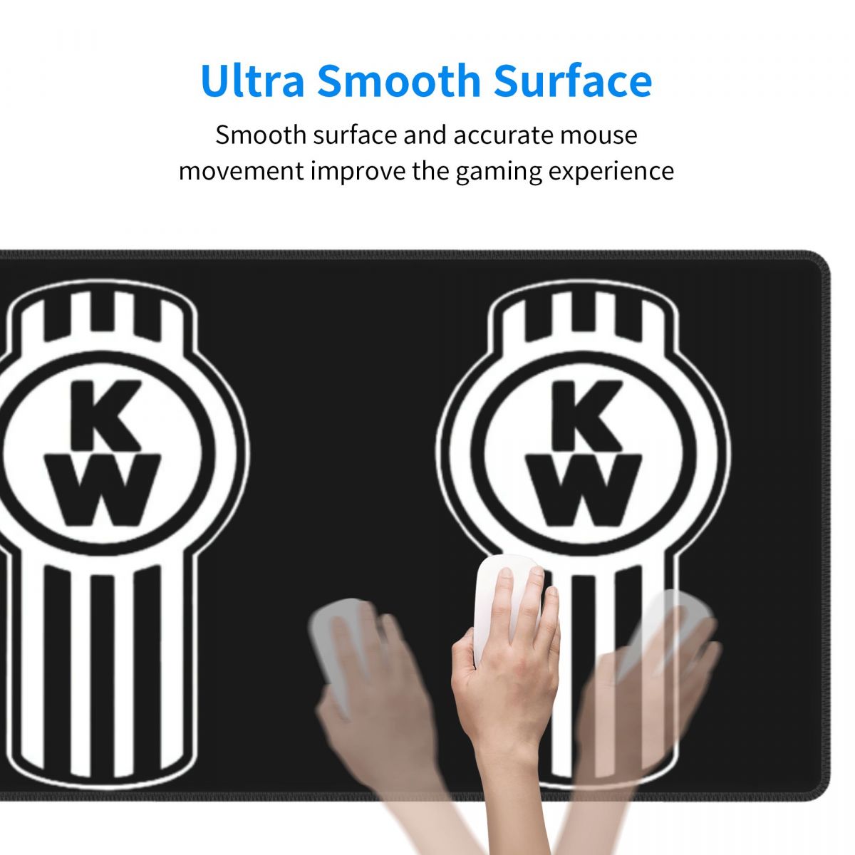 大型マウスパッド ケンワーストラックロゴ ゲーマーPC ラッ - Gaming Accessories Logo のレビューと価格