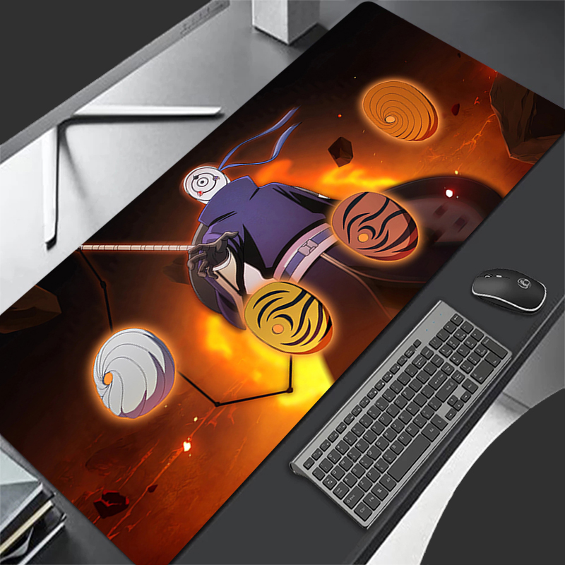 マウスパッドアニメカーペ大型ナルトうちはオビトPCゲーマーコ - Gaming Accessories Keyboards のレビューと価格