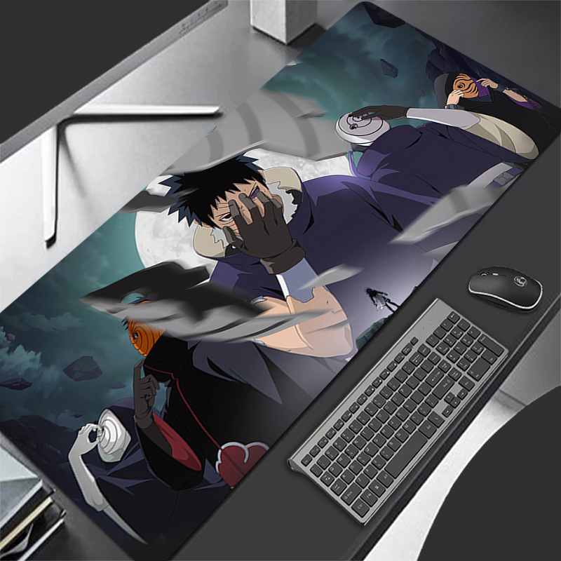 マウスパッドアニメカーペ大型ナルトうちはオビトPCゲーマーコ - Gaming Accessories Keyboards のレビューと価格